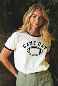 Game Day Football Ringer Graphic Top - Adult & Kids T-Shirts, Sweatshirts & Hoodies apparel design preview 1