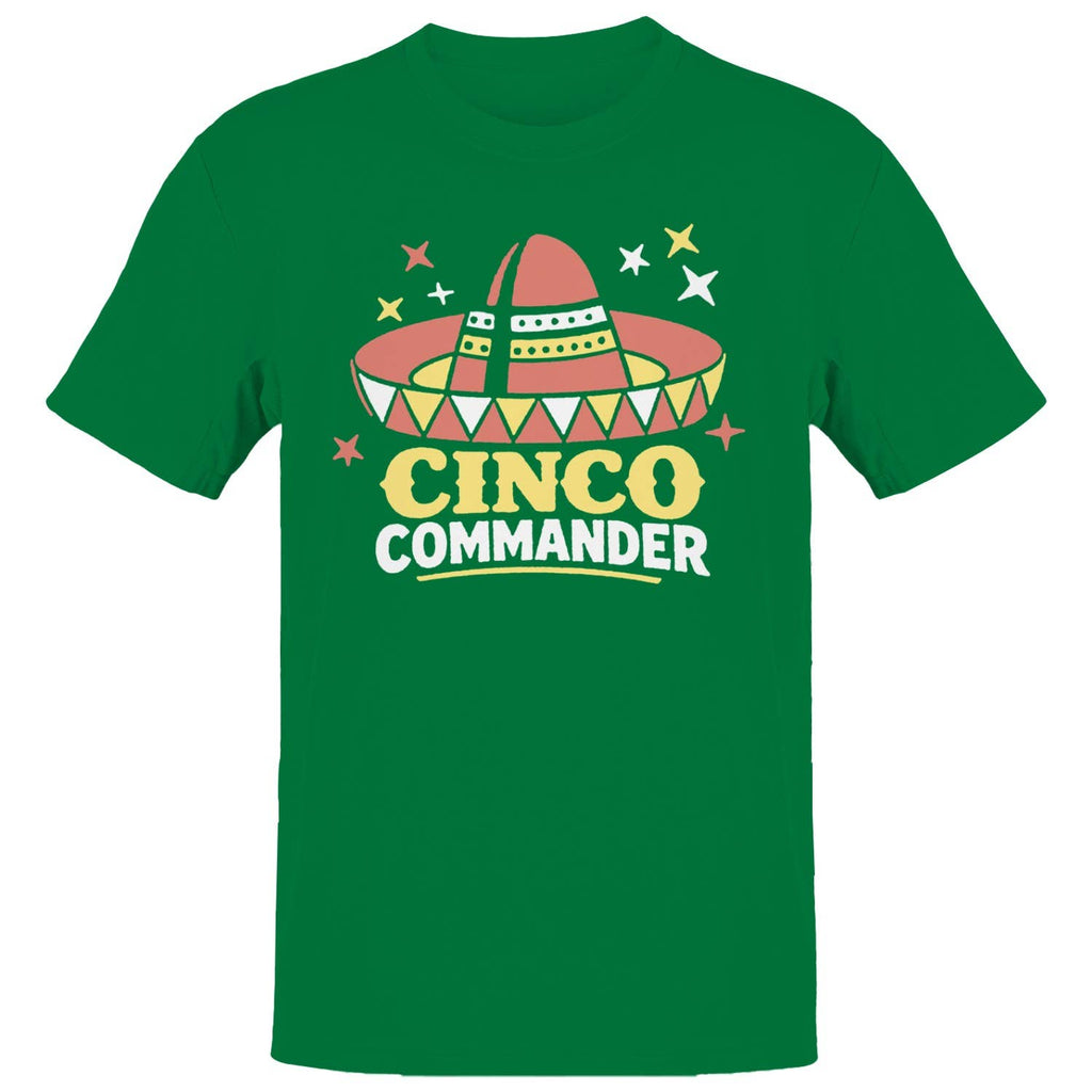 Cinco Sombrero Fiesta Commander Men's - Adult & Kids T-Shirts, Sweatshirts & Hoodies apparel design preview 1
