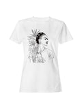 Artistic Woman with Parrot and Leaves Women's - Adult & Kids T-Shirts, Sweatshirts & Hoodies apparel design preview 1