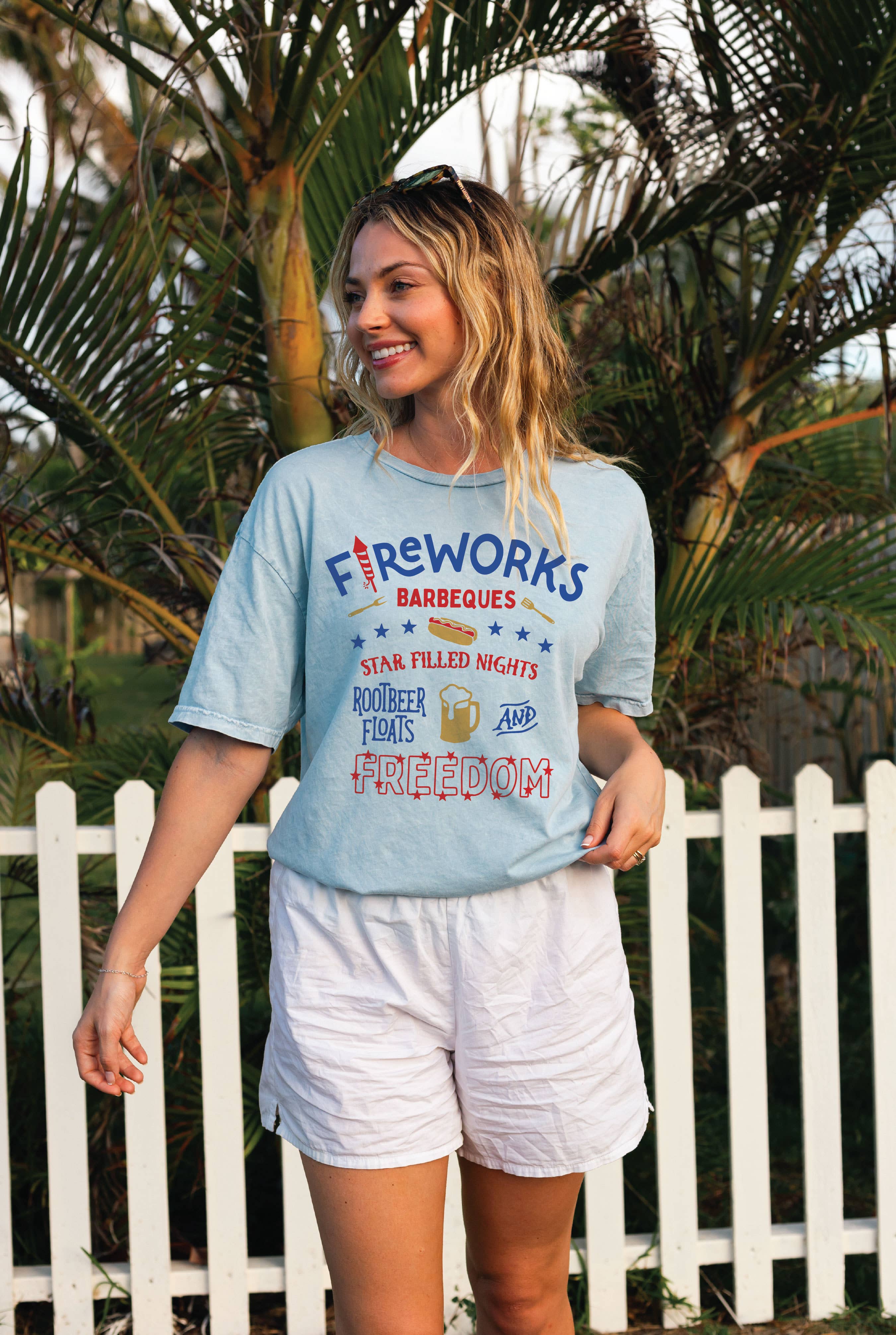 Fireworks Barbeques Mineral Graphic Top - Adult & Kids T-Shirts, Sweatshirts & Hoodies apparel design preview 1