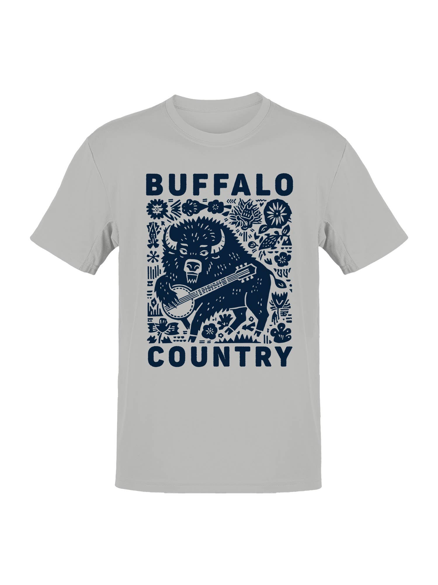 Buffalo Country Banjo Art Men's - Adult & Kids T-Shirts, Sweatshirts & Hoodies apparel design preview 1