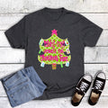 Christmas Mahj-Ing Around Tree Mahjong Graphic - Adult & Kids T-Shirts, Sweatshirts & Hoodies apparel design preview 1