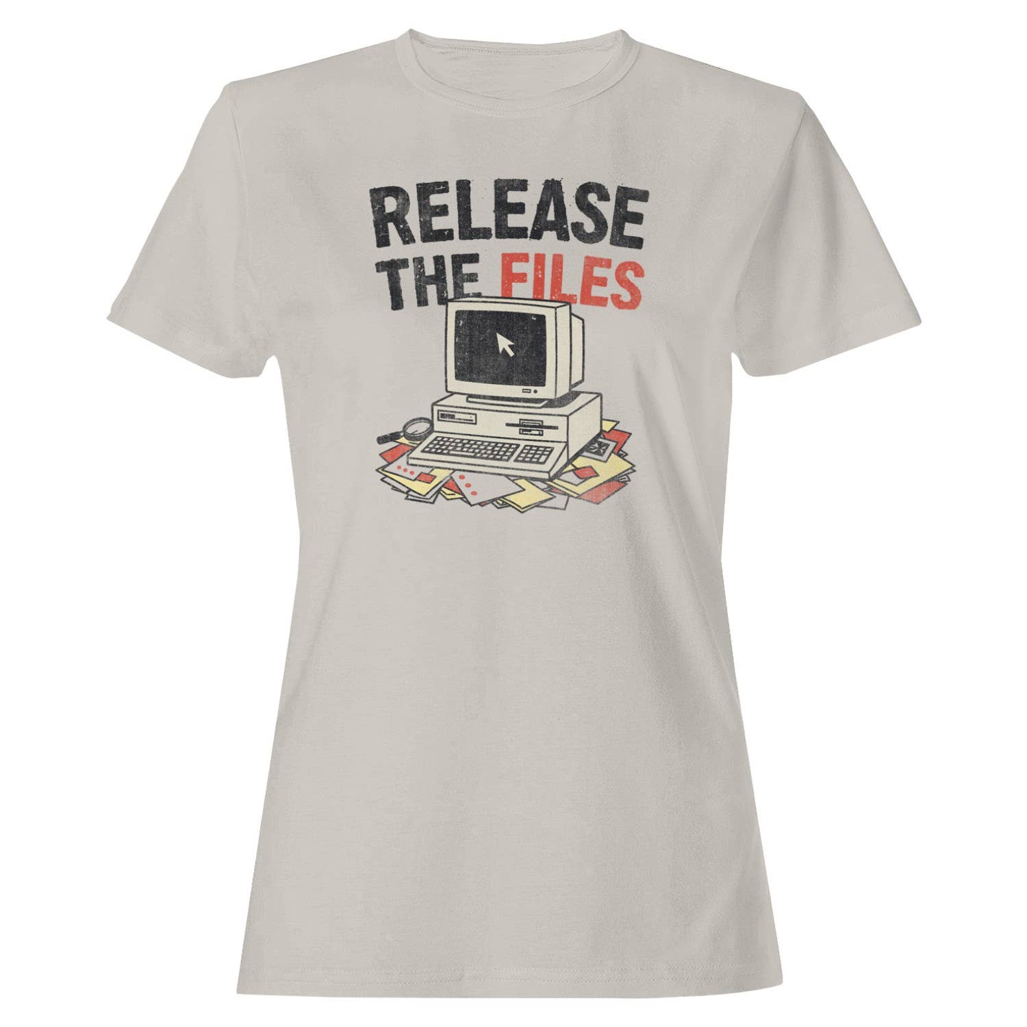 Release the Files Retro Computer Art Women's - Adult & Kids T-Shirts, Sweatshirts & Hoodies apparel design preview 1