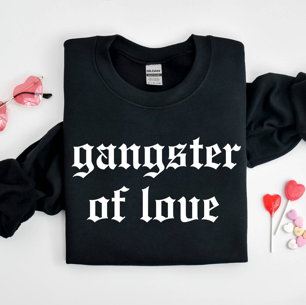 Gangster of Love Black, Valentine's Day - Adult & Kids T-Shirts, Sweatshirts & Hoodies apparel design preview 1