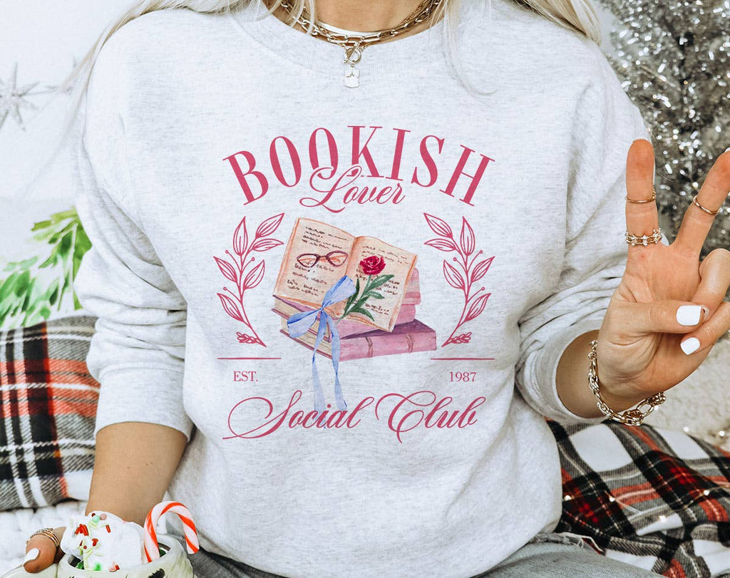 Bookish Lovers Social Club Coquette Vintage - Adult & Kids T-Shirts, Sweatshirts & Hoodies apparel design preview 1