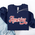 America, Red, White Patriotic, USA, 4th of July - Adult & Kids T-Shirts, Sweatshirts & Hoodies apparel design preview 1