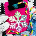 Multi-Colored Chenille/Sequin Snowflake Patch - Adult & Kids T-Shirts, Sweatshirts & Hoodies apparel design preview 1