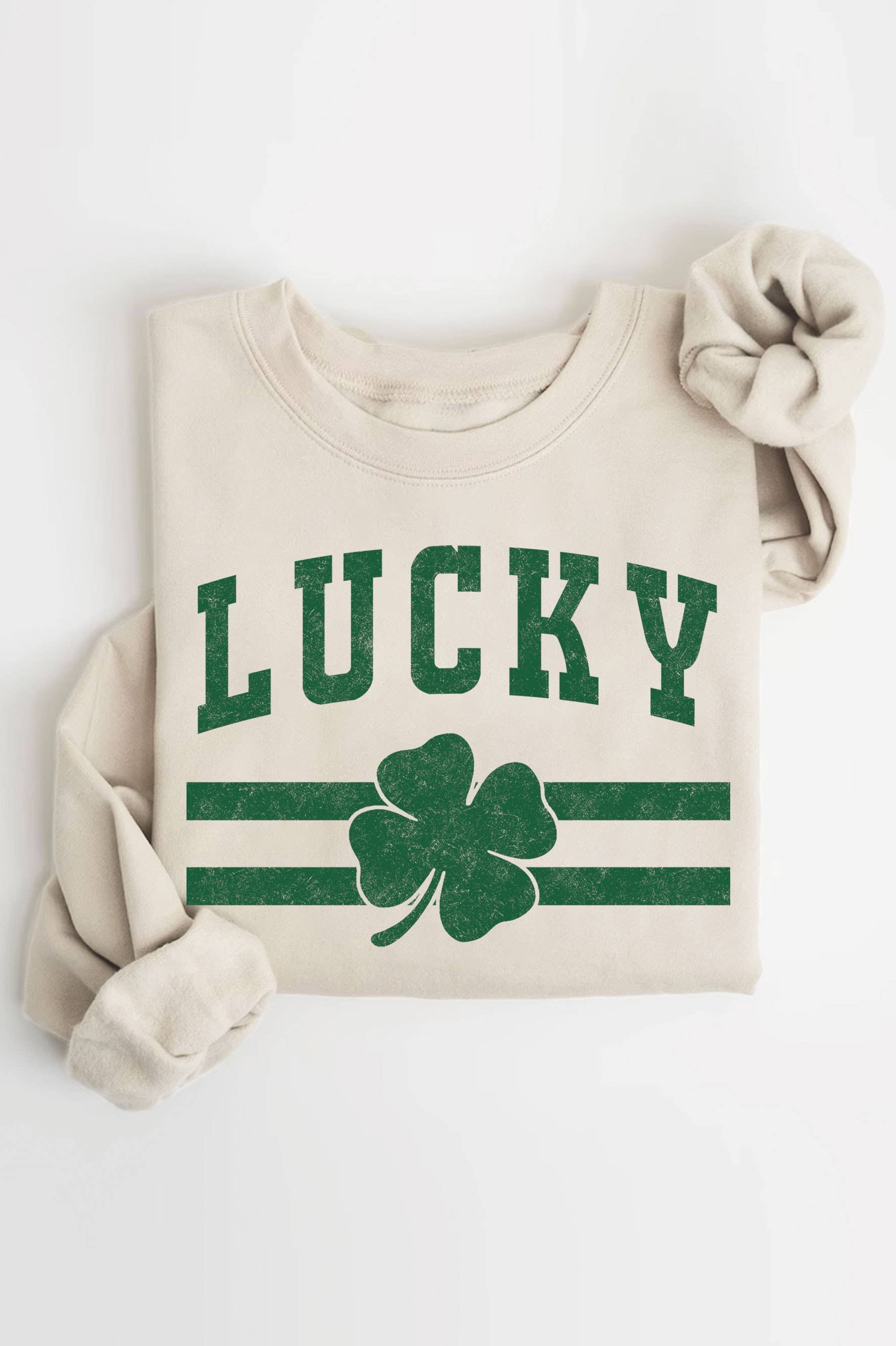 Lucky Clover Graphic Brushed - Adult & Kids T-Shirts, Sweatshirts & Hoodies apparel design preview 1