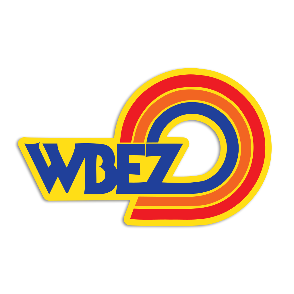 Wbez Vintage Logo Gold Die-Cut Sticker - Adult & Kids T-Shirts, Sweatshirts & Hoodies apparel design preview 1