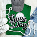 Black Sequin Volleyball Game Day Patch Turf Green - Adult & Kids T-Shirts, Sweatshirts & Hoodies apparel design preview 1