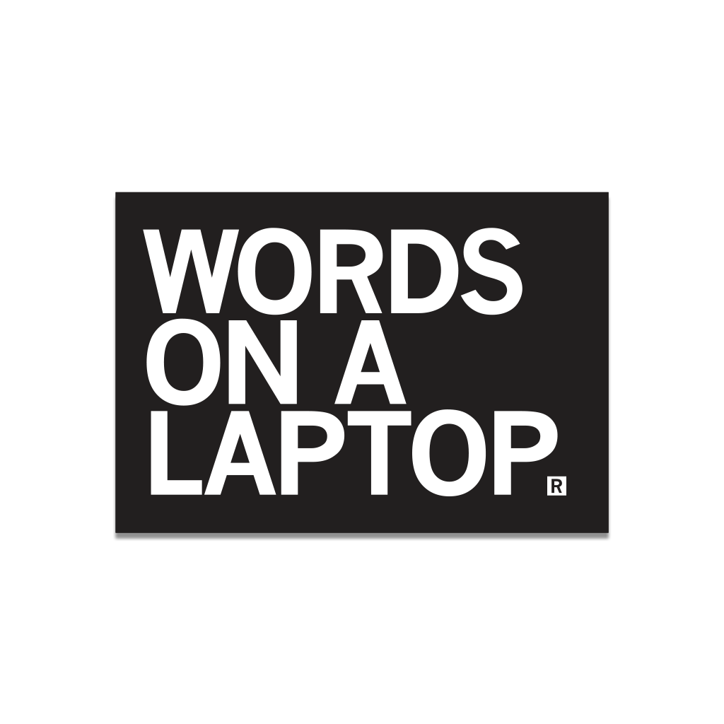 Words On A Laptop Die-Cut Sticker - Adult & Kids T-Shirts, Sweatshirts & Hoodies apparel design preview 1