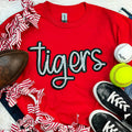 Tigers Sequin Patch Red Everyday - Adult & Kids T-Shirts, Sweatshirts & Hoodies apparel design preview 1