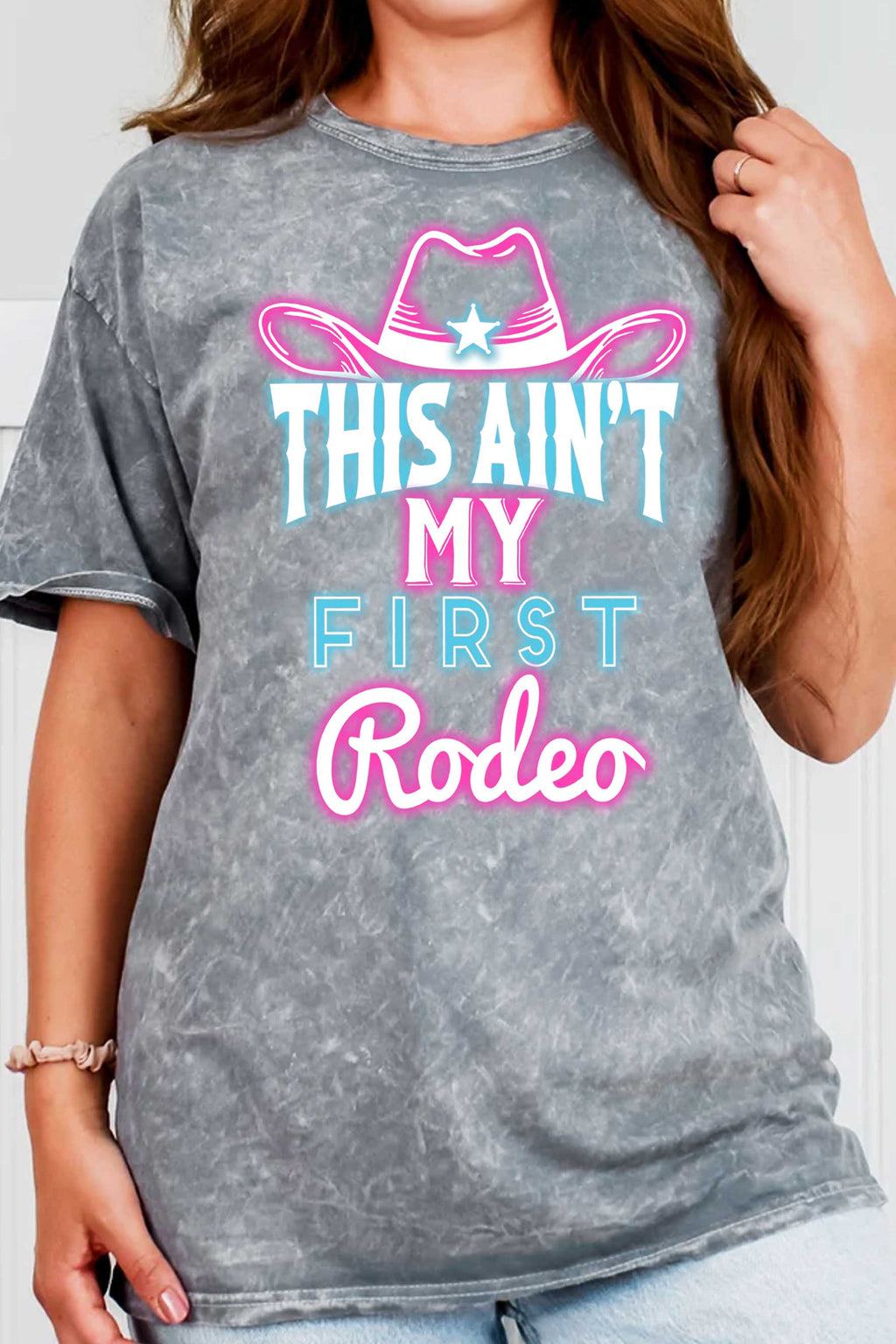 Neon This Ain't My First Rodeo Mineral Graphic - Adult & Kids T-Shirts, Sweatshirts & Hoodies apparel design preview 1