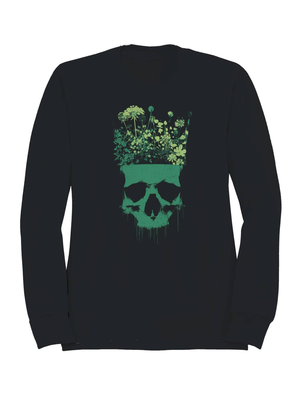 Floral Skull Crown Artwork Men's - Adult & Kids T-Shirts, Sweatshirts & Hoodies apparel design preview 1