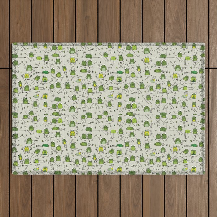 Funny Frogs Outdoor Rug Gallery Image 1 - Adult & Kids T-Shirts, Sweatshirts & Hoodies apparel design preview 1