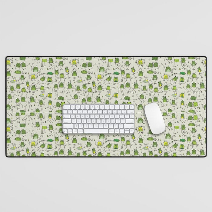 Funny Frogs Desk Mat Gallery Image 1 - Adult & Kids T-Shirts, Sweatshirts & Hoodies apparel design preview 1