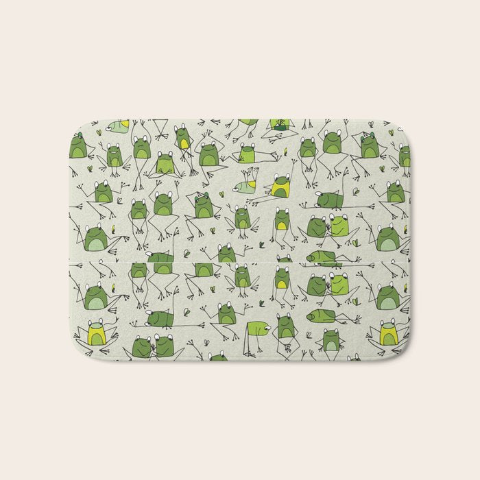 Funny Frogs Bath Mat Gallery Image 1 - Adult & Kids T-Shirts, Sweatshirts & Hoodies apparel design preview 1