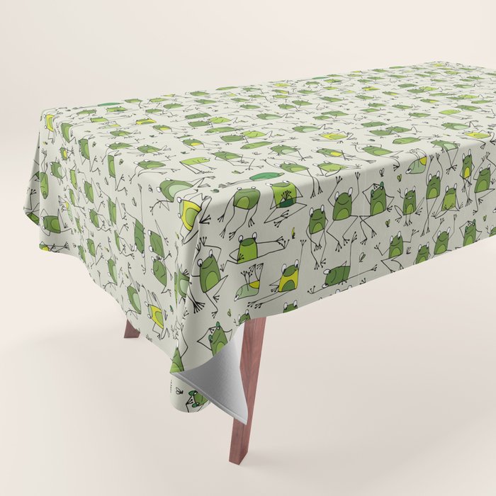 Funny Frogs Tablecloth Gallery Image 1 - Adult & Kids T-Shirts, Sweatshirts & Hoodies apparel design preview 1