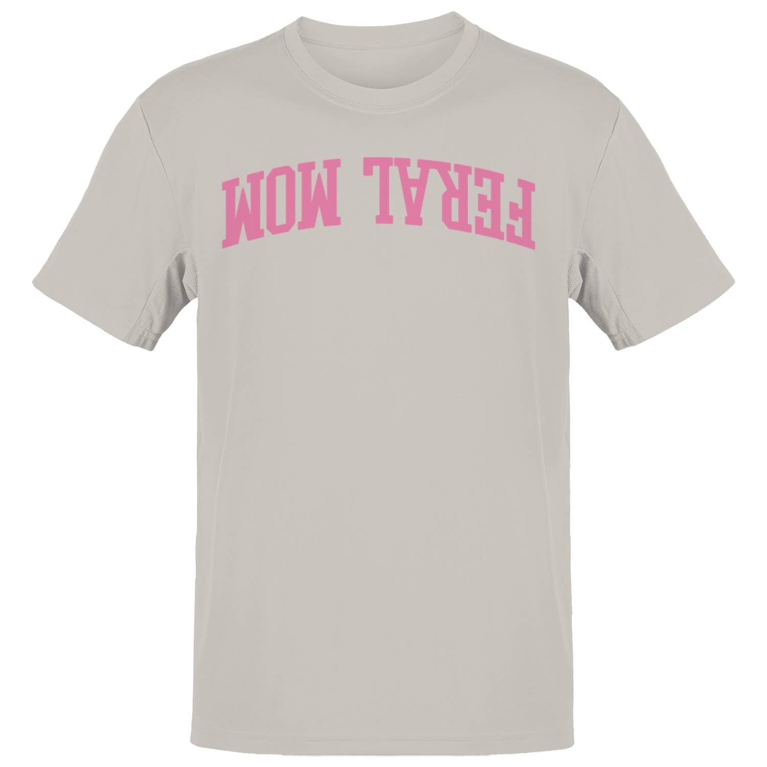 Real Mom Wow Pink Text Men's - Adult & Kids T-Shirts, Sweatshirts & Hoodies apparel design preview 1