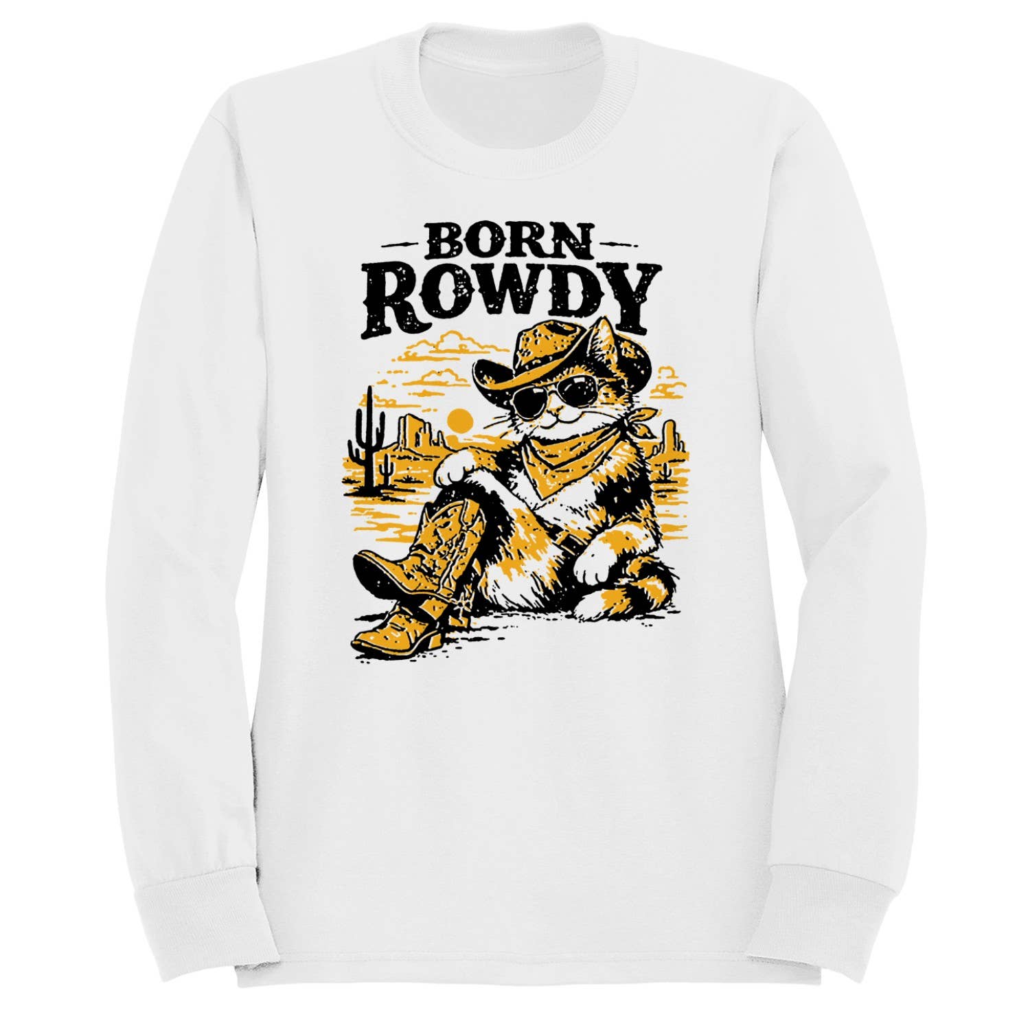 Cowboy Western Sunset Women's White - Adult & Kids T-Shirts, Sweatshirts & Hoodies apparel design preview 1