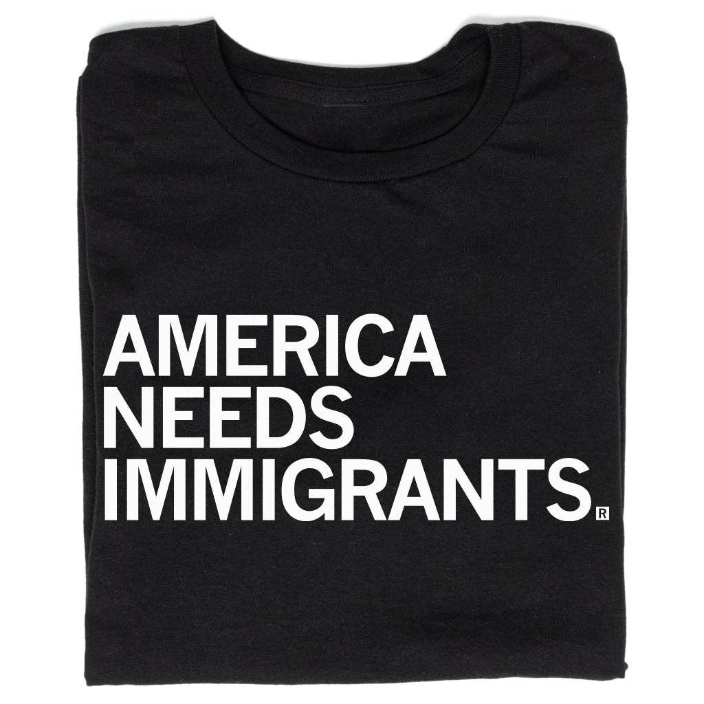America Needs Immigrants - Adult & Kids T-Shirts, Sweatshirts & Hoodies apparel design preview 1