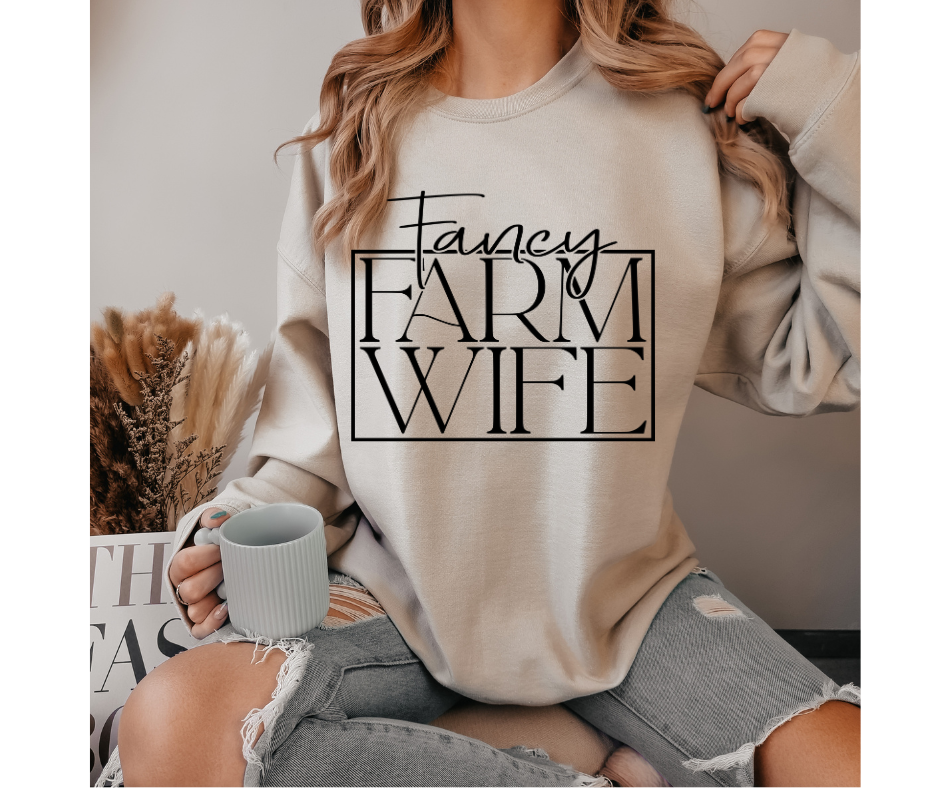 Fancy Farm Wife - Adult & Kids T-Shirts, Sweatshirts & Hoodies apparel design preview 1