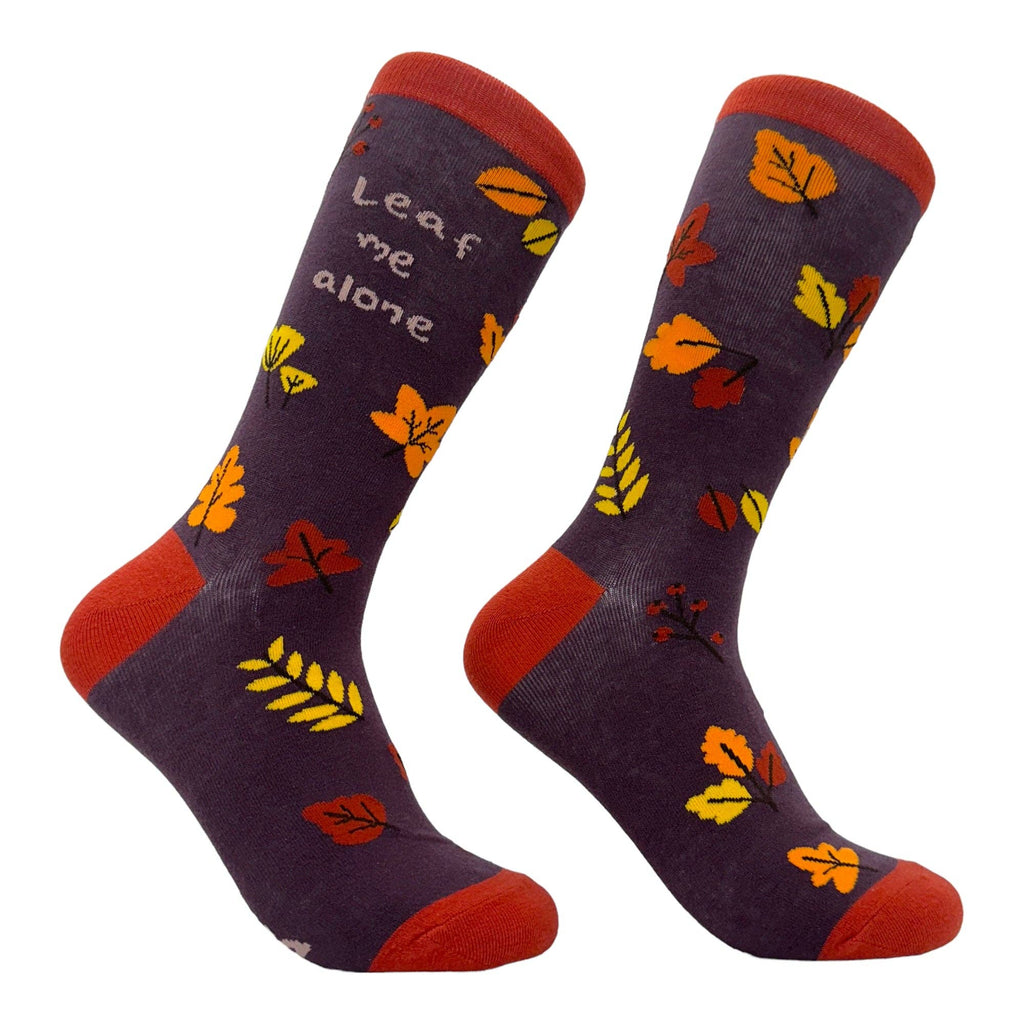 Women's Leaf Me Alone Socks - Adult & Kids T-Shirts, Sweatshirts & Hoodies apparel design preview 1