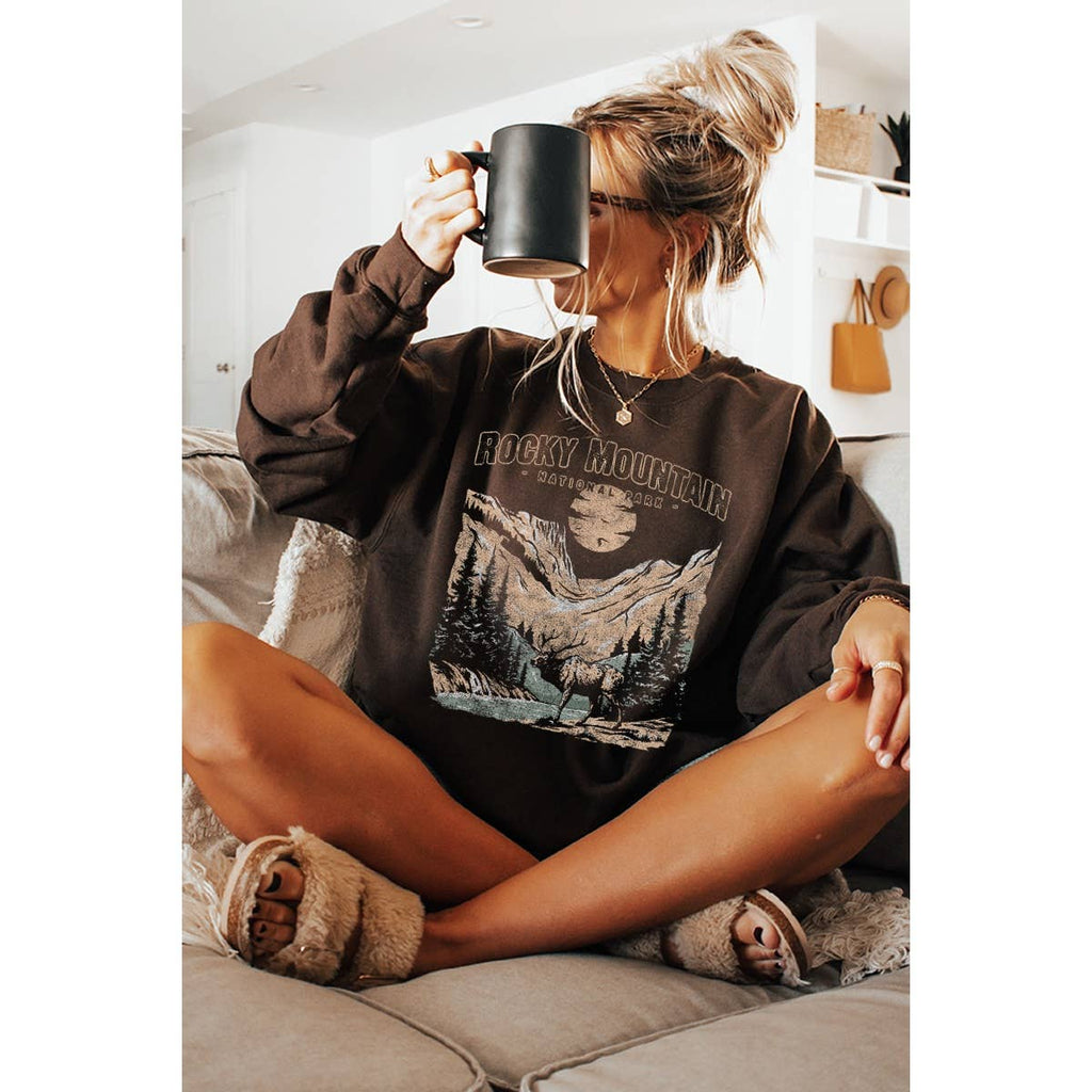 Rocky Mountain Vintage Graphic - Adult & Kids T-Shirts, Sweatshirts & Hoodies apparel design preview 1