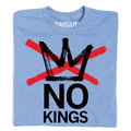 No Kings Logo Blue - Adult & Kids T-Shirts, Sweatshirts & Hoodies apparel design preview 1