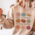 Peace and Kindness Floral Spring 2025 Graphic - Adult & Kids T-Shirts, Sweatshirts & Hoodies apparel design preview 1