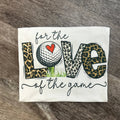 For the Love of Game Golf Leopard On White - Adult & Kids T-Shirts, Sweatshirts & Hoodies apparel design preview 1