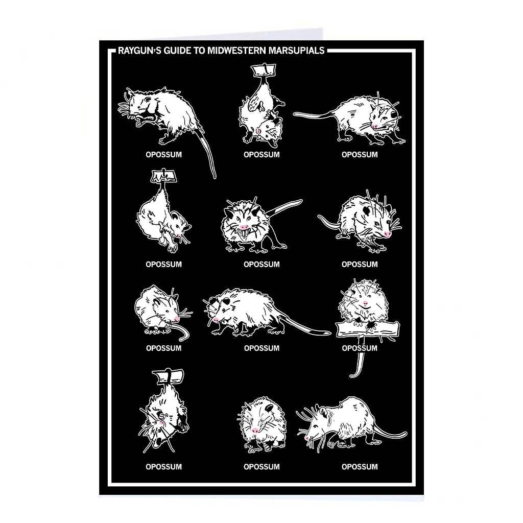 Midwestern Marsupials Greeting Card - Adult & Kids T-Shirts, Sweatshirts & Hoodies apparel design preview 1