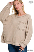 1215 Brushed Hacci Hi Low Round Neck Sweater SI-27112 - Adult & Kids T-Shirts, Sweatshirts & Hoodies apparel design preview 1