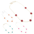 Gold Tone Outlined Flowers Charm Necklaces - Adult & Kids T-Shirts, Sweatshirts & Hoodies apparel design preview 1