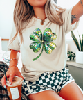 Disco Clover Cream - Adult & Kids T-Shirts, Sweatshirts & Hoodies apparel design preview 1