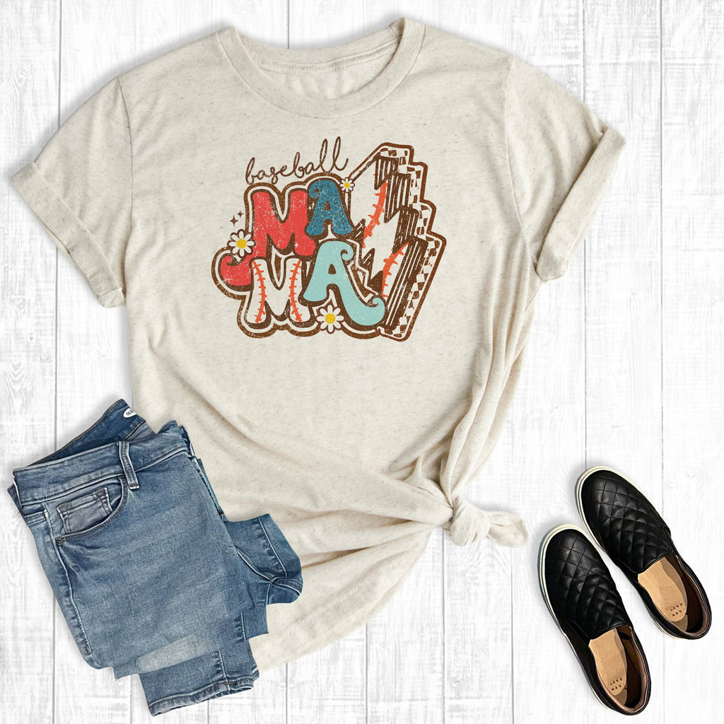 Baseball Mama Bolt - Adult & Kids T-Shirts, Sweatshirts & Hoodies apparel design preview 1
