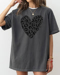 Glittery Black Leopard Print, Valentine's Day - Adult & Kids T-Shirts, Sweatshirts & Hoodies apparel design preview 1