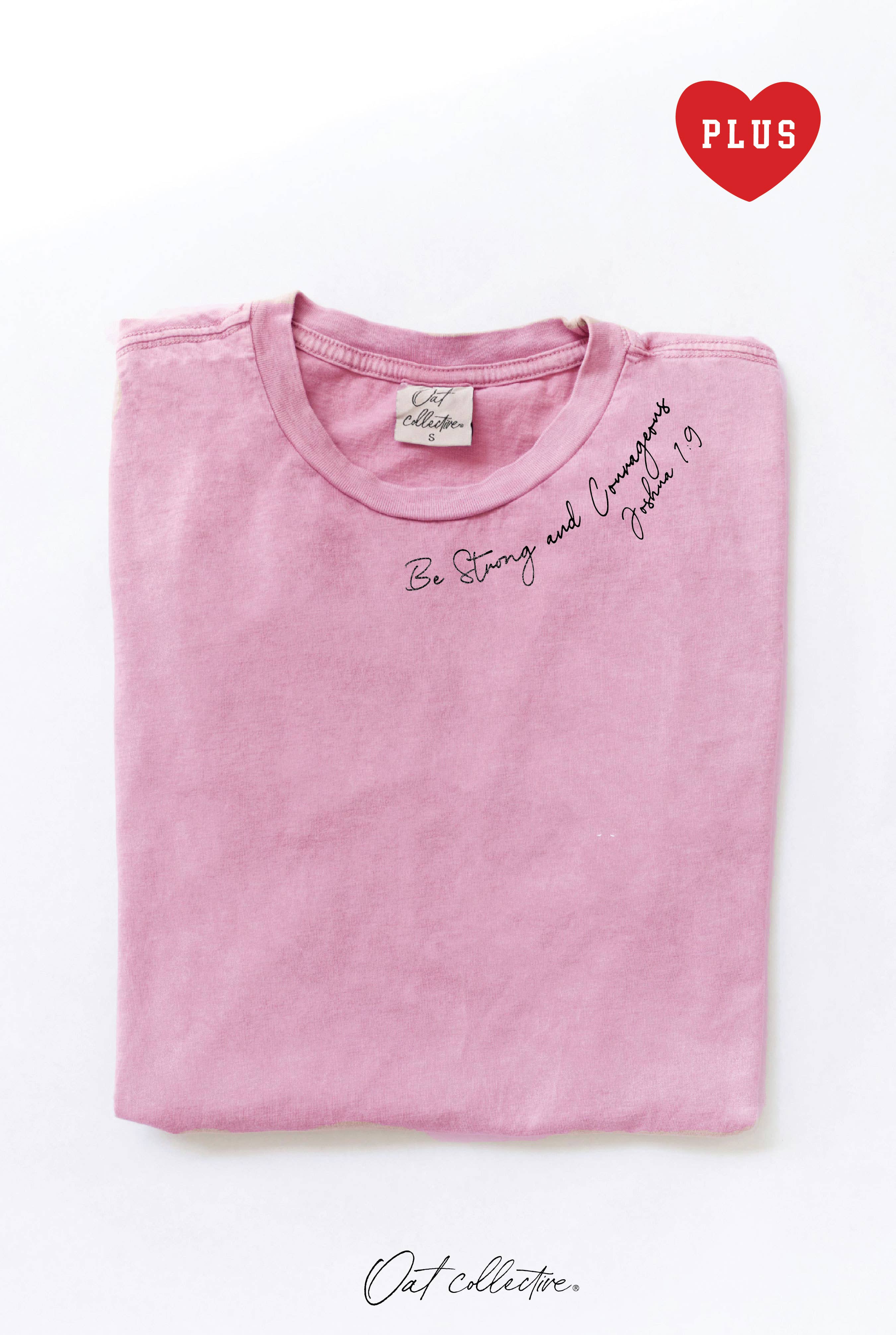 Be Strong and Courageous Joshua 1:9 Plus Mineral - Adult & Kids T-Shirts, Sweatshirts & Hoodies apparel design preview 1