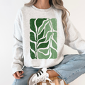 Green Leaf Botanica, Vintage Boho, Nature - Adult & Kids T-Shirts, Sweatshirts & Hoodies apparel design preview 1