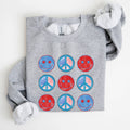 Retro Patriotic Smiley, Flag, America, Peace, - Adult & Kids T-Shirts, Sweatshirts & Hoodies apparel design preview 1