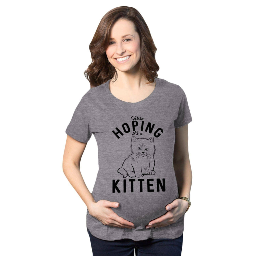 Hoping It'S A Kitten Maternity - Adult & Kids T-Shirts, Sweatshirts & Hoodies apparel design preview 1