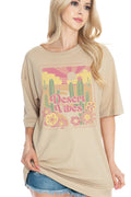 Unisex Oversized Desert Vibes Graphic Print Top - Adult & Kids T-Shirts, Sweatshirts & Hoodies apparel design preview 1