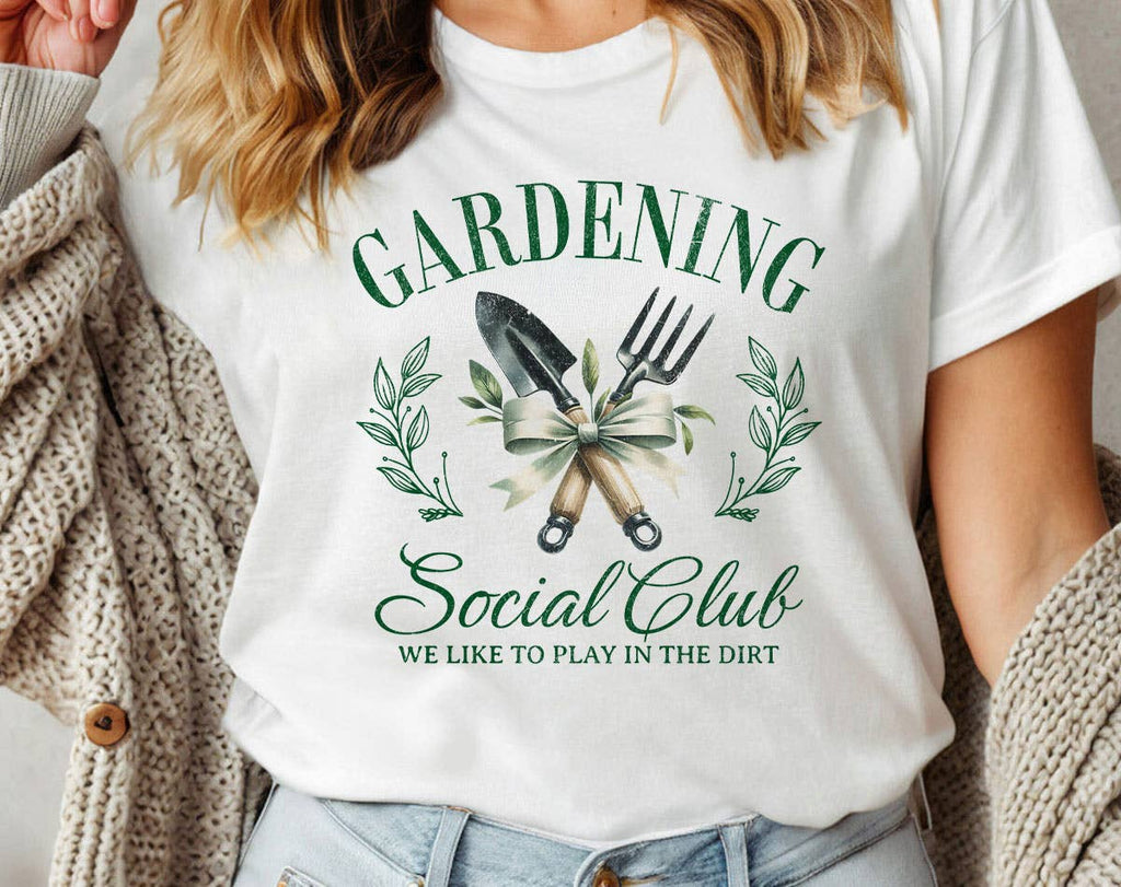 Gardening Social Club Cute Garden - Adult & Kids T-Shirts, Sweatshirts & Hoodies apparel design preview 1