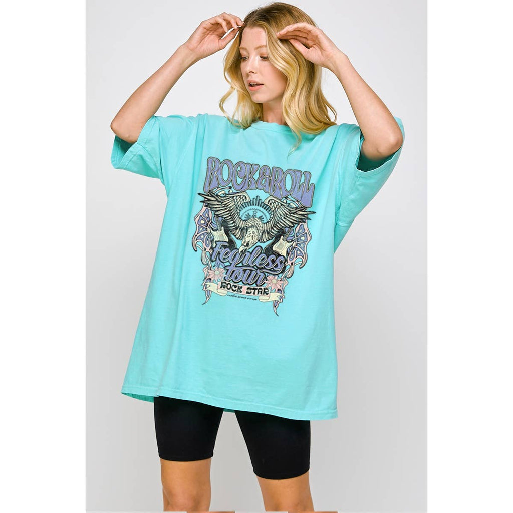 Rock and Roll Vintage Graphic Oversized - Adult & Kids T-Shirts, Sweatshirts & Hoodies apparel design preview 1