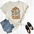 Western Boho Wild and Free Graphic - Adult & Kids T-Shirts, Sweatshirts & Hoodies apparel design preview 1
