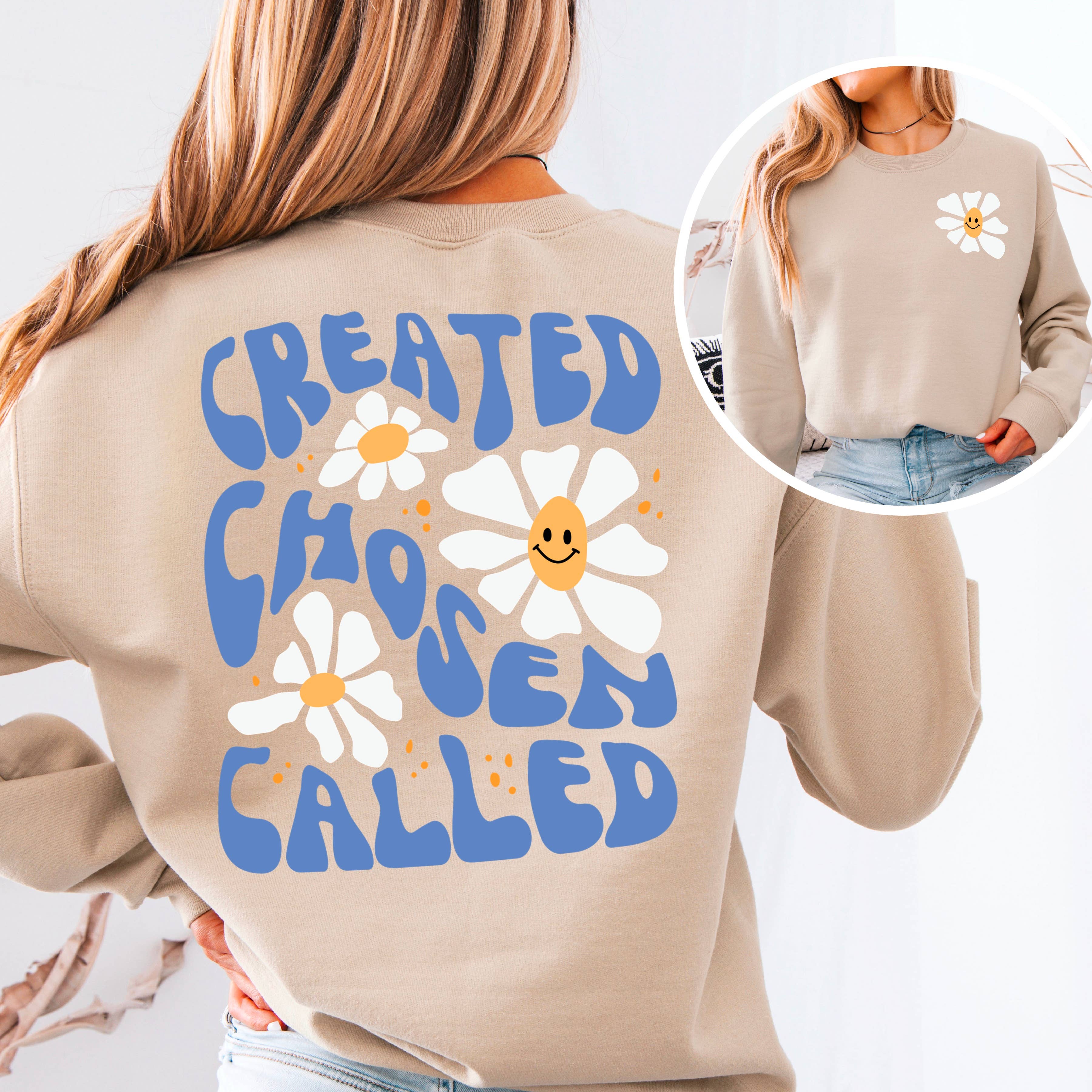 Created Chosen Called Christian - Adult & Kids T-Shirts, Sweatshirts & Hoodies apparel design preview 1