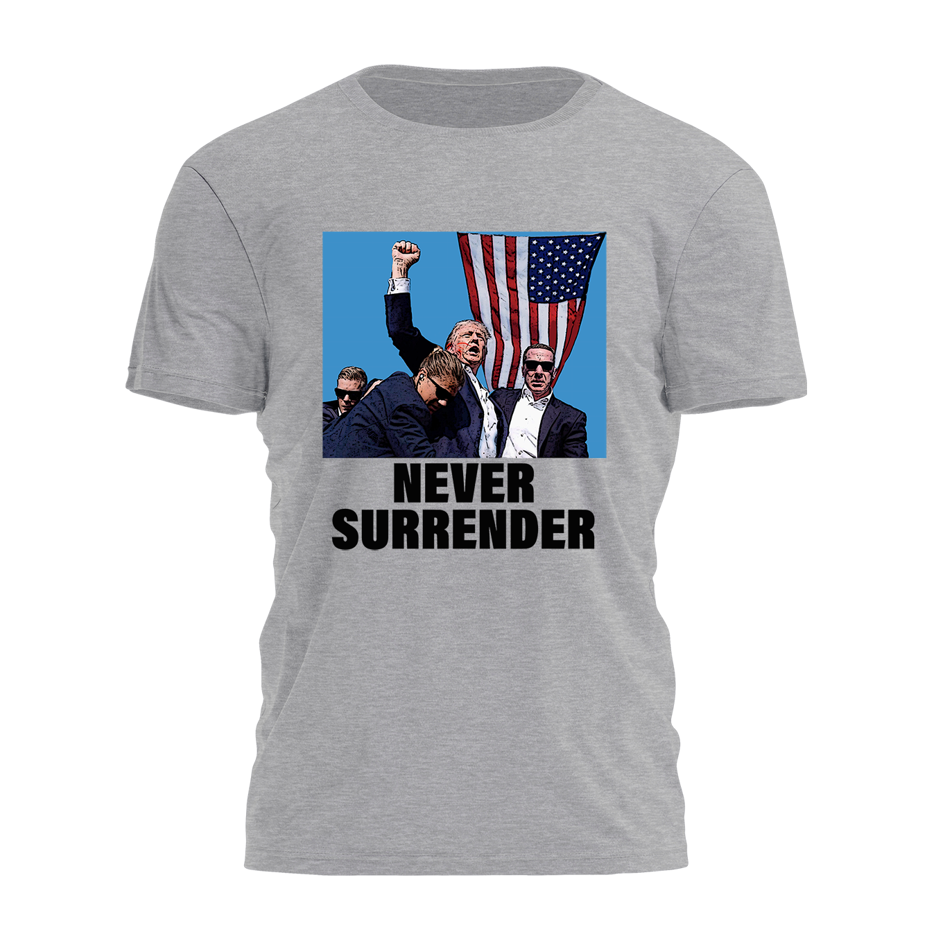 Never Surrender 2732 - Adult & Kids T-Shirts, Sweatshirts & Hoodies apparel design preview 1