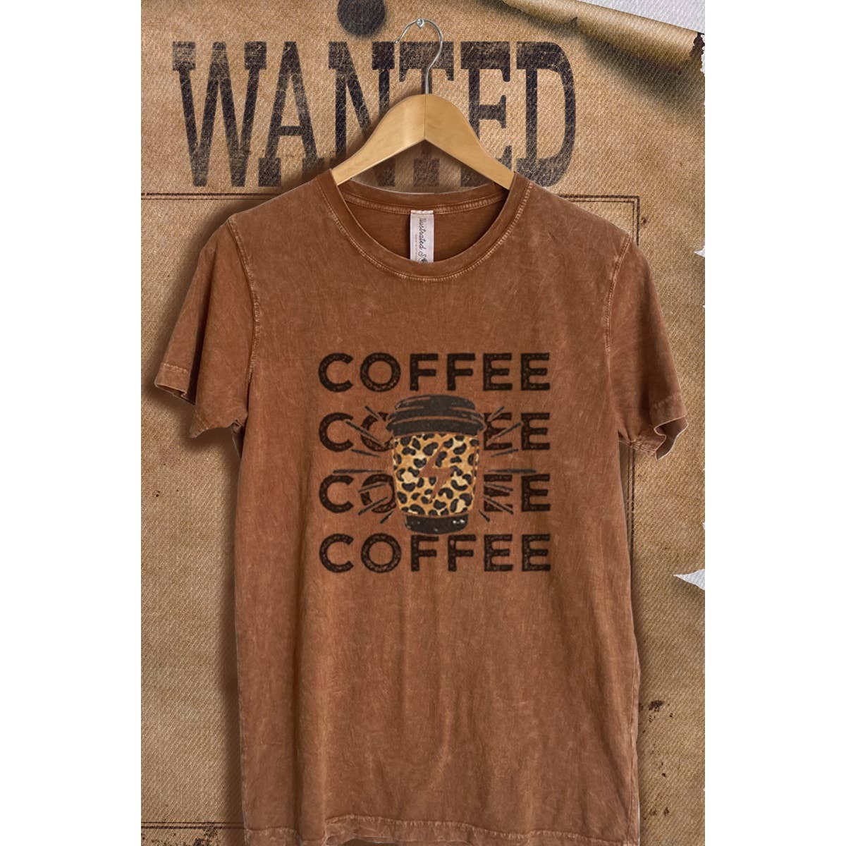 Coffee Vintage Mineral Wash Graphic - Adult & Kids T-Shirts, Sweatshirts & Hoodies apparel design preview 1