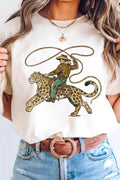 Western Leopard Rodeo Cowboy Graphic (S-3XL) - Adult & Kids T-Shirts, Sweatshirts & Hoodies apparel design preview 1