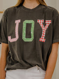 Christmas Holiday Joy Quilted Puff Ink Pepper Cc - Adult & Kids T-Shirts, Sweatshirts & Hoodies apparel design preview 1